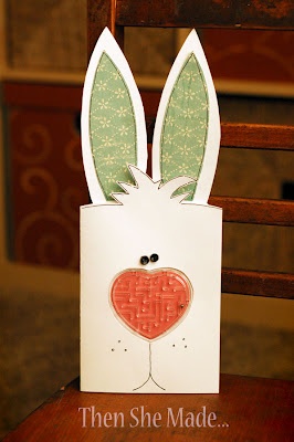 custom rabbit face card